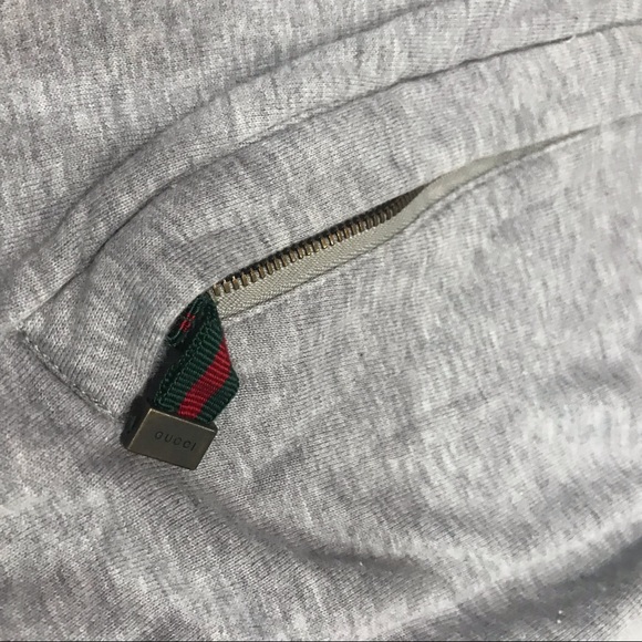 Gucci Gray hoodie zipper Sz L - Picture 5 of 8